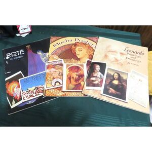72 ART POST CARDS  ALL NEW SOME ERTE
